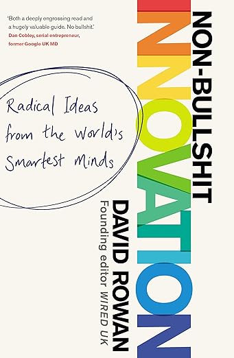 a book cover for non bullshit innovation